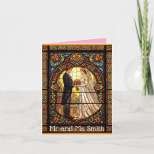 Wedding Design in Traditional Stained Glass