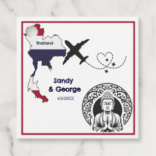 Wedding Destination Abroad - Thailand Favour Tags