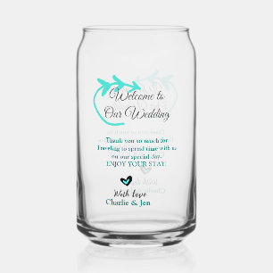 Wedding Destination celebration welcome travel Can Glass