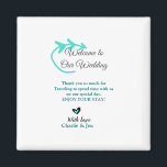 Wedding Destination celebration welcome travel  Magnet<br><div class="desc">Design</div>