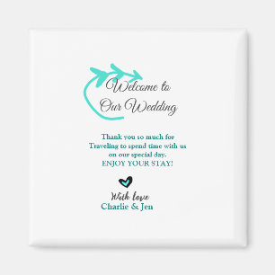 Wedding Destination celebration welcome travel  Magnet