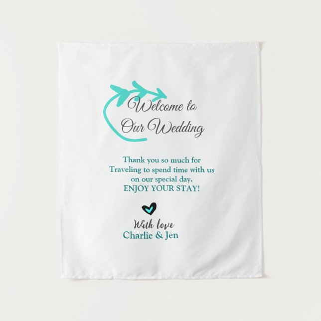 Wedding Destination celebration welcome travel  Tapestry (Front)