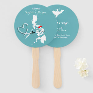 Wedding Destination Philippines Hand Fan