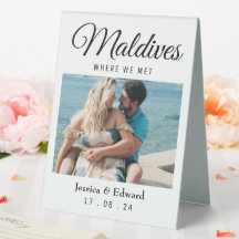 Wedding Destination Table Name Couple Travel Photo