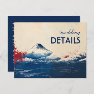 Wedding details Japonesque Harmony with Fuji Enclosure Card