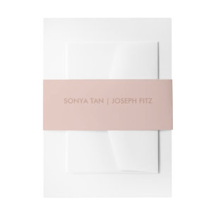 Wedding Details Modern Wedding Invitation Belly Band