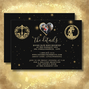 Wedding Details Photo QR Code  Enclosure Card