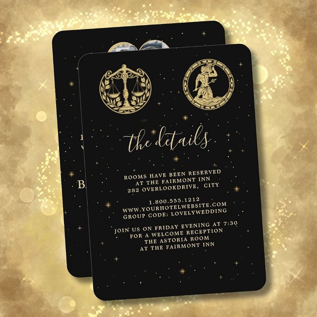 Wedding Details Photo QR Code  Enclosure Card (Creator Uploaded)