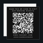 Wedding Details Qr Code Simple Black White Minimal Programme<br><div class="desc">Designed for couples who appreciate the simplicity of modern aesthetics. The use of a QR code allows your guests to access detailed information about your wedding at their convenience,  while the black and minimal design adds a touch of class.</div>