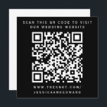 Wedding Details Qr Code Simple Black White Minimal Programme<br><div class="desc">Designed for couples who appreciate the simplicity of modern aesthetics. The use of a QR code allows your guests to access detailed information about your wedding at their convenience,  while the black and minimal design adds a touch of class.</div>