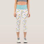 Wedding Diamond Chic Modern Bride Personalised Capri Leggings<br><div class="desc">This modern design features a pattern of diamonds with the text "Bride (your date)" in modern typography. Personalised by editing the text in the text boxes provided. Perfect for weddings and engagement parties.
#wedding #engagement #bride #bridetobe #weddinginspiration #weddinginspo #clothing #apparel #fitness #fitnessapparel #fashion #fashionable #leggings</div>