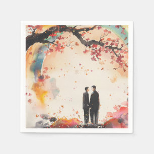 Wedding Digital Art Napkin