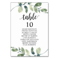 Wedding Dinner, Eucalyptus Guests Seating Chart Ta