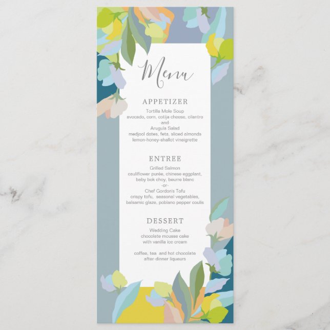 Wedding Dinner Menu (Front)