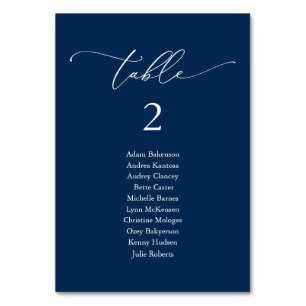 Wedding Dinner, Modern Guest Seating Chart and  Table Number