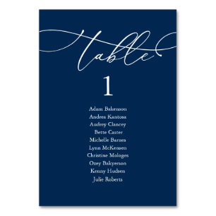 Wedding Dinner, Modern Guest Seating Chart and  Table Number