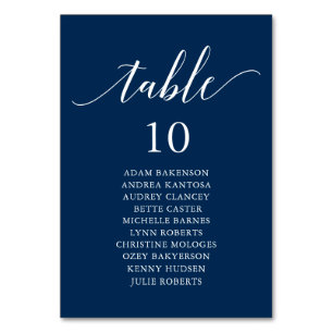 Wedding Dinner, Modern Guest Seating Chart Table N Number