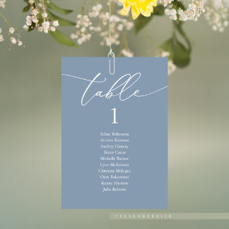 Wedding Dinner, Modern Guest Seating Chart Table Number
