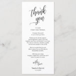Wedding Dinner, Place Setting Thank You Cards<br><div class="desc">This is the Modern classy Black, Dinner Place Setting Thank You Cards. Share the love and show your appreciation to your guests, when they sit down at their seat and read this personalised charming thank you place setting card. It's a wonderful way to kick off your special day celebration! Please...</div>