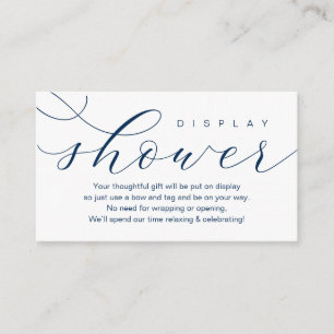 Wedding Display Shower, Modern elegance minimal Enclosure Card