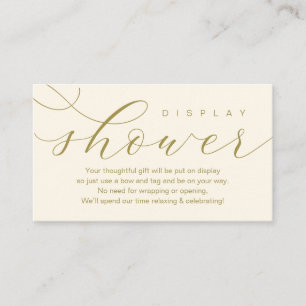 Wedding Display Shower, Modern elegance minimal Enclosure Card