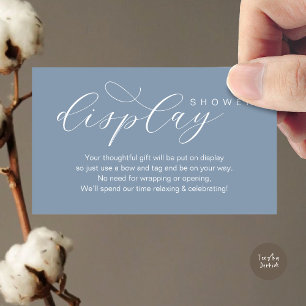 Wedding Display Shower, Modern elegance minimalist Enclosure Card