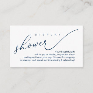 Wedding Display Shower, Modern Romantic Enclosure Card
