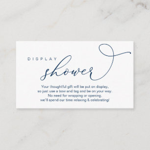 Wedding Display Shower, Modern Romantic Enclosure Card