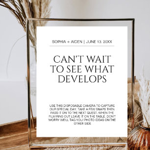 Wedding Disposable Camera Can't Wait To See What Poster