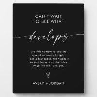 Wedding Disposable Camera Sign, Wedding Photo Game