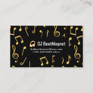 Wedding Dj Business Cards Professional Deejay