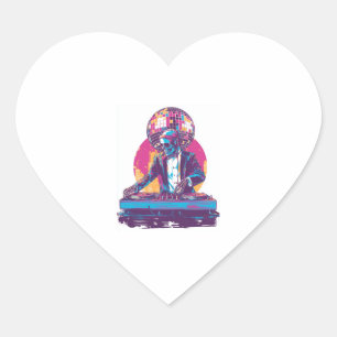 Wedding DJ Skull � Funny Formal Party Skeleton Heart Sticker