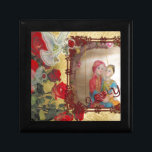 Wedding Doll Portrait Graphic Art Print Gift Box<br><div class="desc">Wedding Doll Portrait Graphic Art Print Celebrate Love with Our “Wedding Doll Portrait” Introducing our enchanting “Wedding Doll Portrait Graphic Art Print, ” featuring beautifully illustrated South Asian bride and groom dolls. This charming artwork is set against a colourful backdrop, framed by vibrant red roses and complemented by a soft...</div>