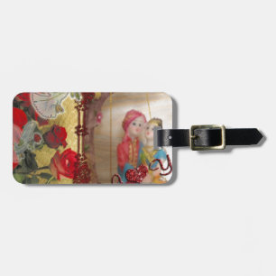 Wedding Doll Portrait Graphic Art Print Luggage Tag