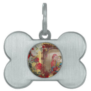 Wedding Doll Portrait Graphic Art Print Pet ID Tag