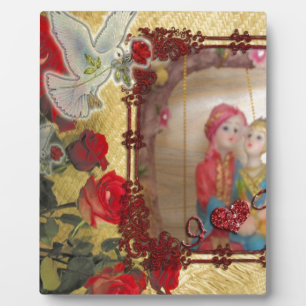 Wedding Doll Portrait Graphic Art Print Plaque