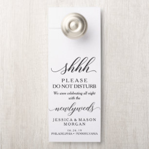 Wedding Door Hanger - Do Not Disturb - Classic