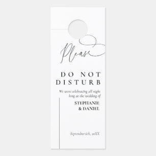 Wedding Door Hanger Personalised