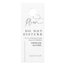 Wedding Door Hanger Personalised