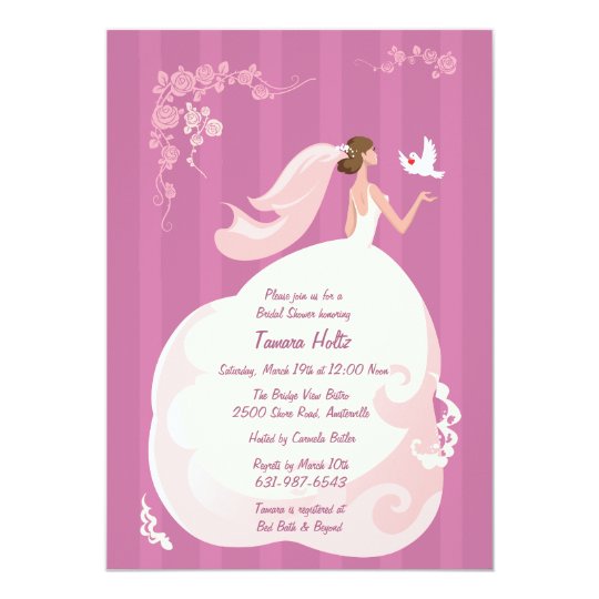Wedding Dove Bridal Shower Invitation