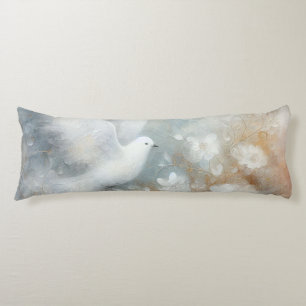 Wedding Dove Floral Body Pillow