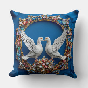 Wedding doves Art Cushion