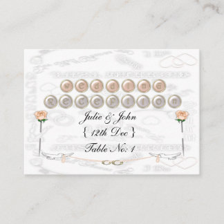 Wedding Doves Place Card