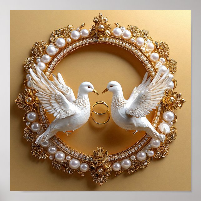 Wedding Doves Poster (Front)