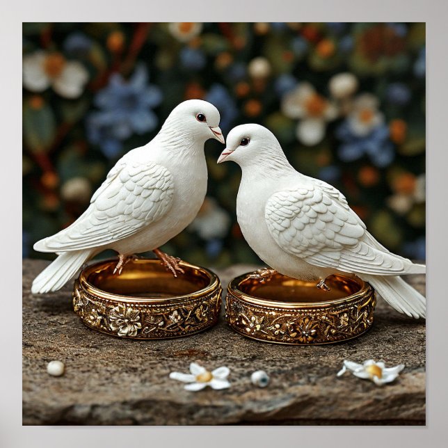 Wedding Doves Poster (Front)