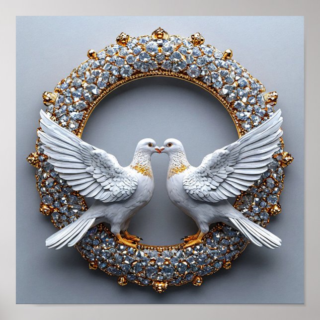 Wedding Doves Poster (Front)