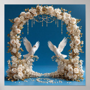 Wedding Doves Poster