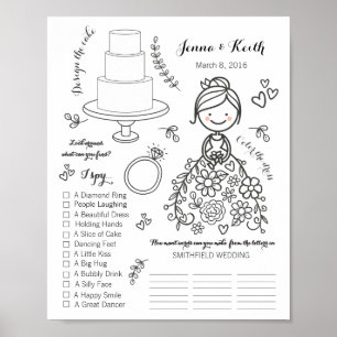 Wedding Download coloring activity page  Poster