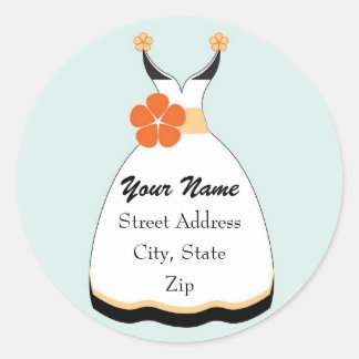 Wedding Dress Address Label