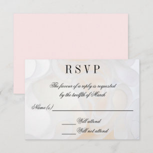Wedding dress background - RSVP Invitation